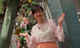 「春ですね」菊川怜、ピンク衣装のスタジオショットにファンほっこり！