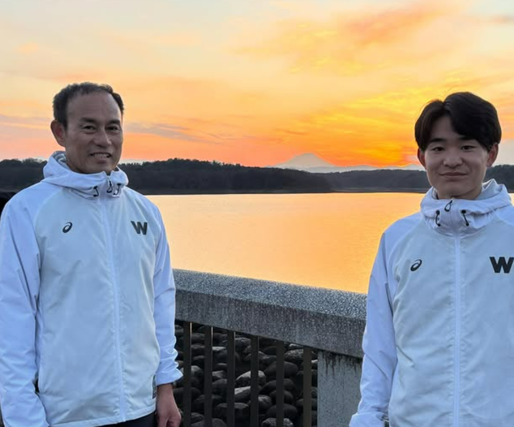 夕焼けの富士山とともに…花田勝彦監督率いる早稲田に注目