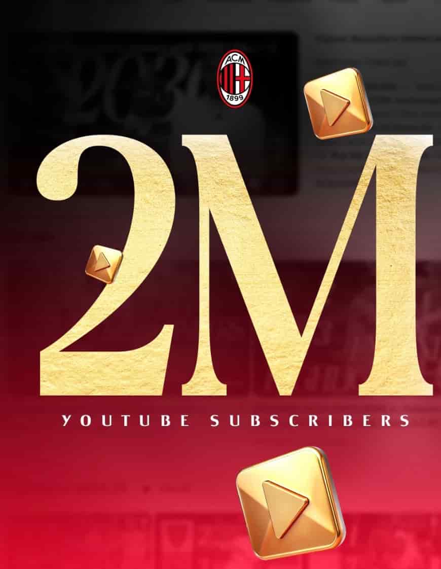 ミラン、YouTube登録者数200万人達成！ファンに感謝のメッセージ