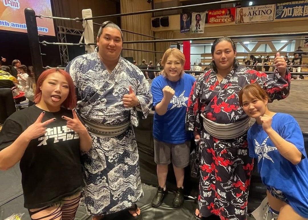 堀田祐美子、二子山部屋とジャガー横田の大会で交流　親交の深さが伝わる一枚に注目