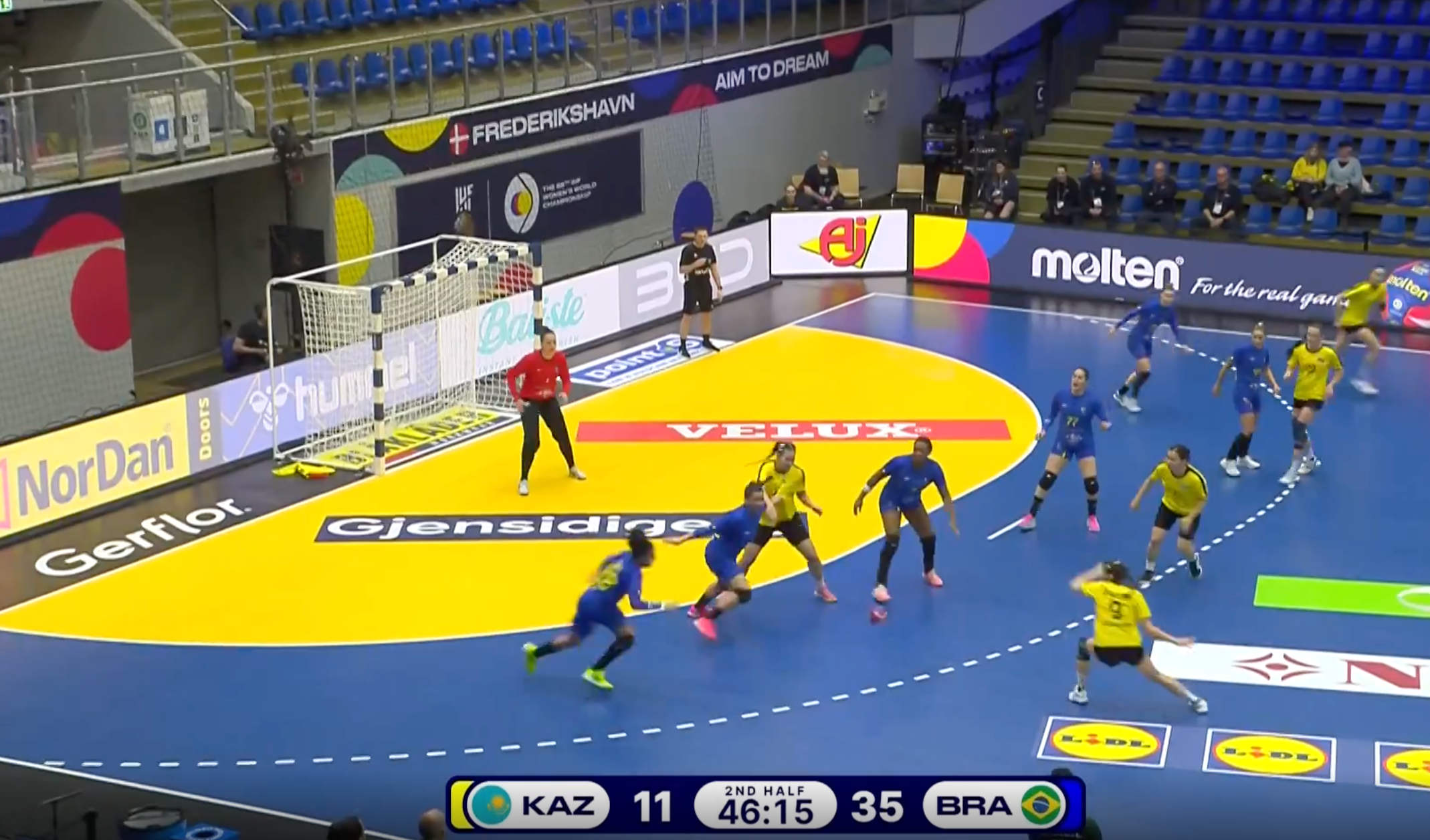 【ハンドボール】第26回女子世界選手権グループG カザフスタン vs. ブラジル