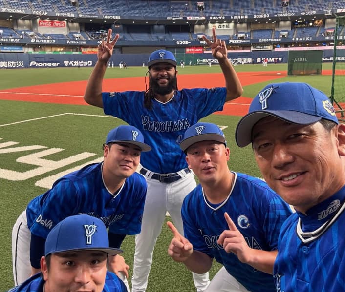 三浦大輔、オールスター第1戦の裏側ショットを披露！