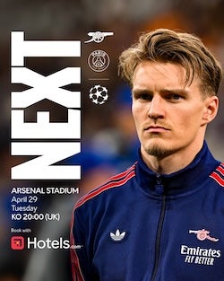 アーセナルが今夜チャンピオンズリーグで難敵・PSGに挑む！