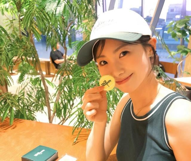 Wilson POPUP先取り！牛島里咲、おしゃれテニスウェア披露
