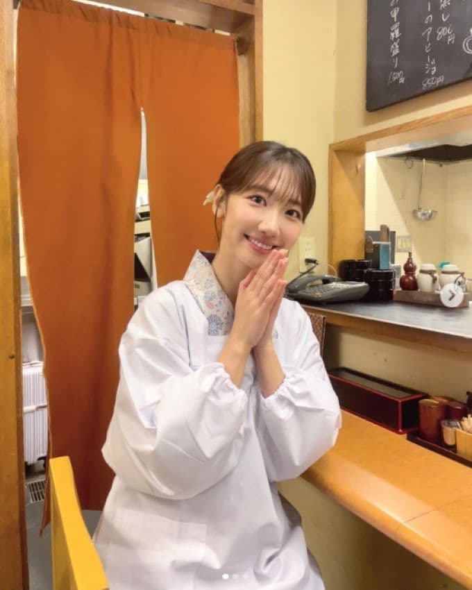 柏木由紀の割烹着姿に多くのファンが反応「めっちゃ似合ってて可愛い！！」