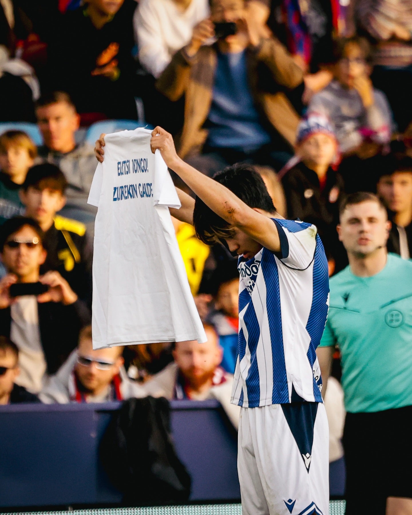 久保建英がプロ初のヘディングゴール！ゴール後には同僚へ”メッセージ”