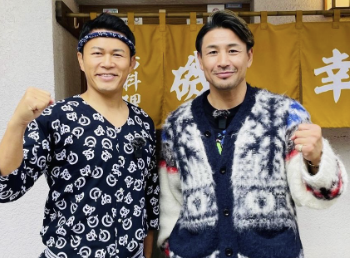 魔裟斗、須藤元気との再会にファン大興奮！「元気なお店」で旧交を温める