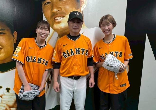 ユニフォーム姿で堂々投球！石井優希「ノーバンならず…でも感激」