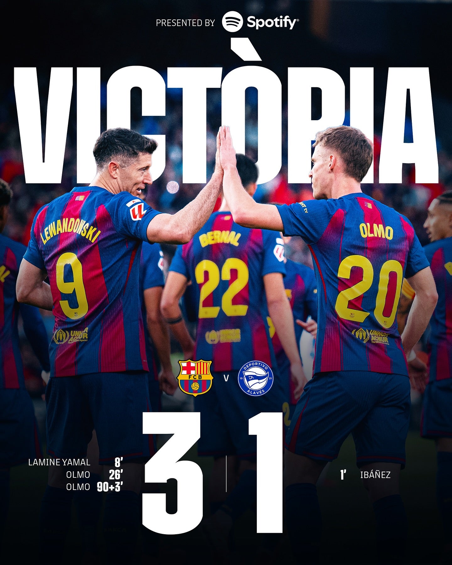 「私達は進み続ける」FCバルセロナ　アラベス戦勝利を報告！