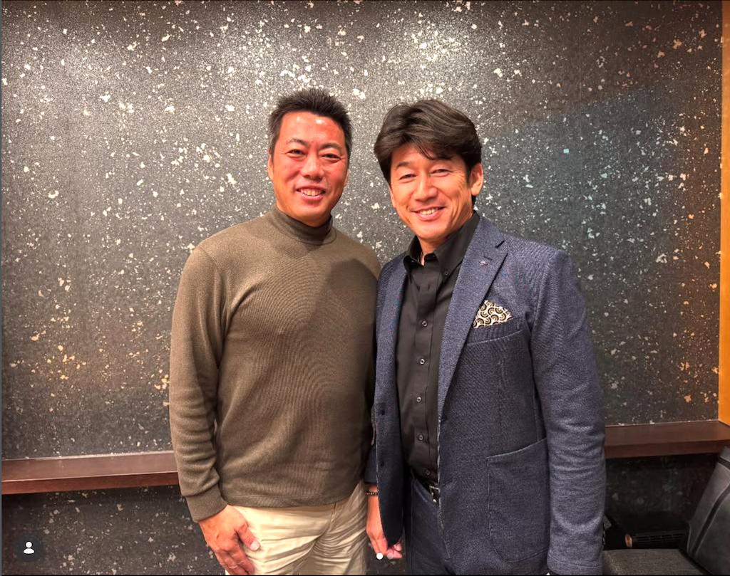 「久しぶりに三浦大輔さんと」上原浩治が笑顔の2ショット投稿