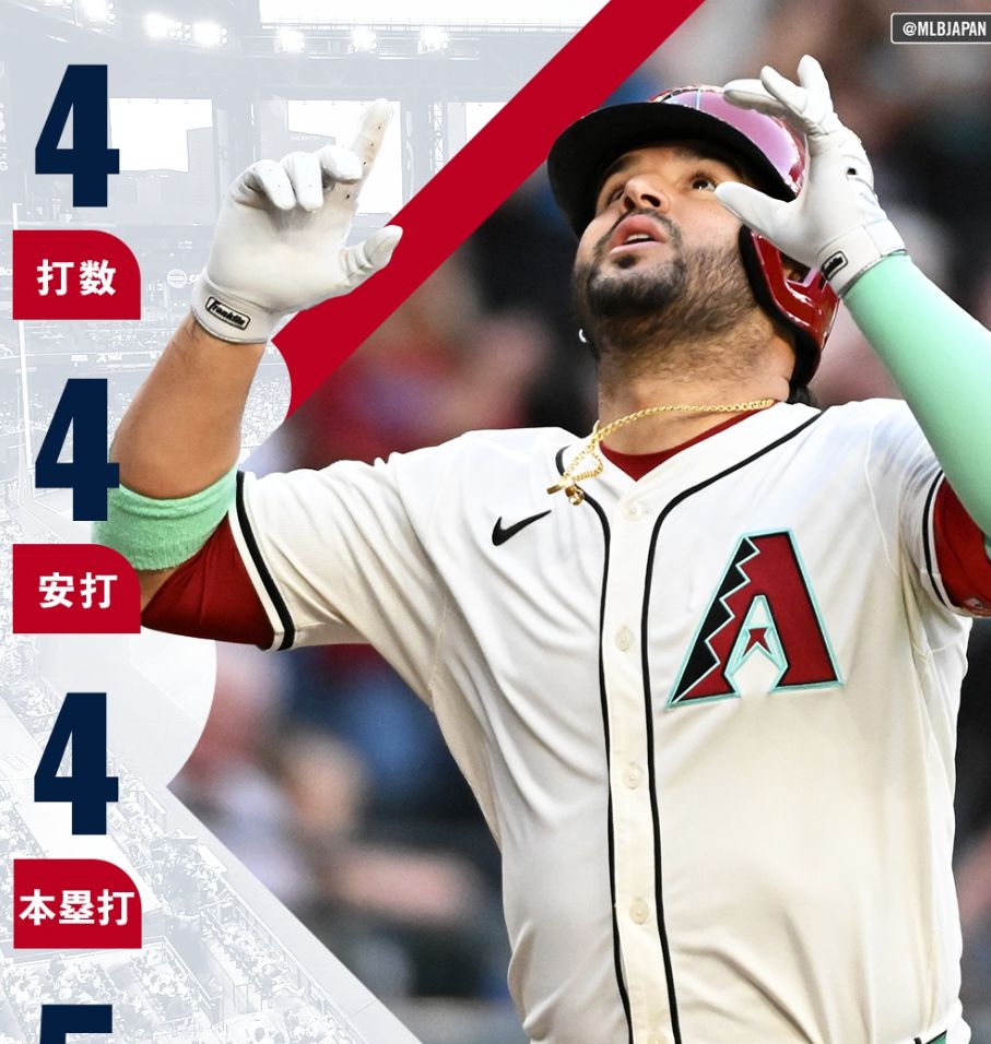 エウヘニオ・スアレスが8年ぶりメジャー史上19人目となる「1試合4本塁打」の偉業達成！