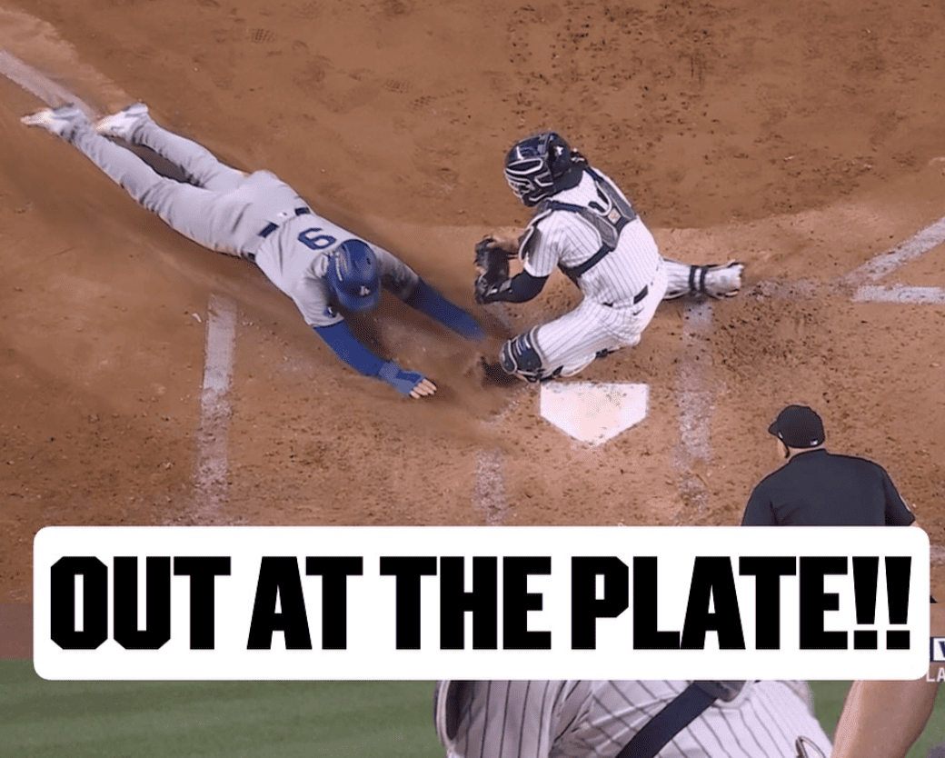 ヤンキースの投手が追加点を阻止する好フィールディング！