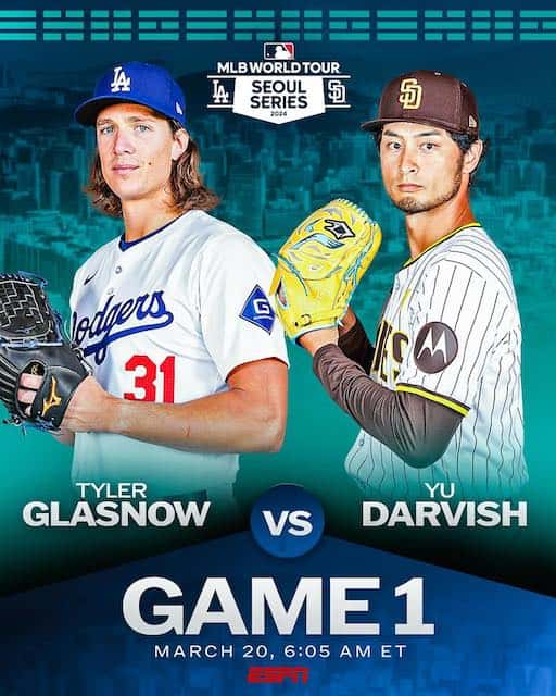 日本人対決に注目度が高まるMLB開幕戦の先発投手にあの選手が選出！