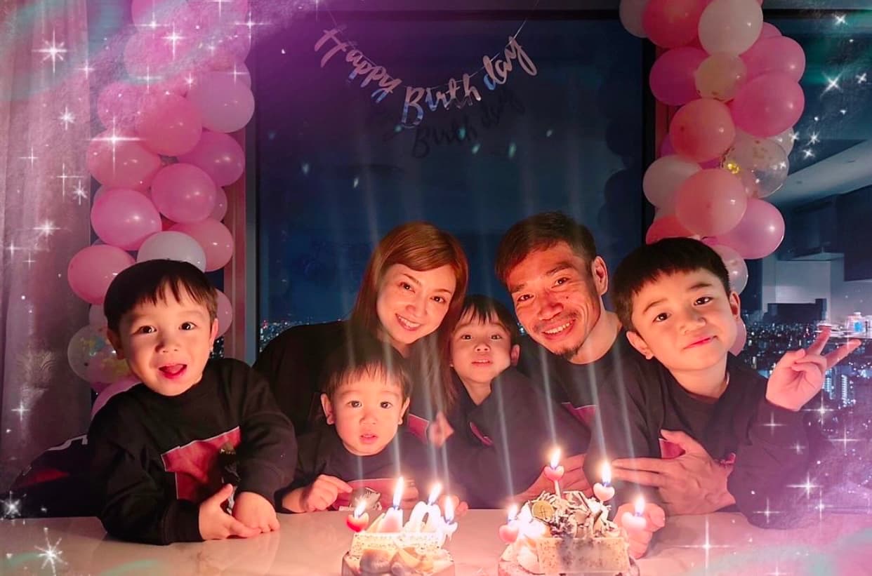 長友佑都＆平愛梨、家族6Sを公開！なんとサプライズお誕生日会！？「ブラボーすぎるー」と話題に