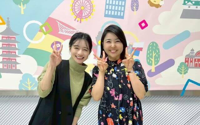 塩見泰子、斉藤雪乃との偶然の再会に笑顔！NHK大阪で心温まるひととき