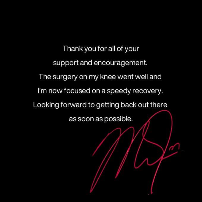 エンゼルス・トラウトが手術成功を報告。現状について「今は早期回復に専念」