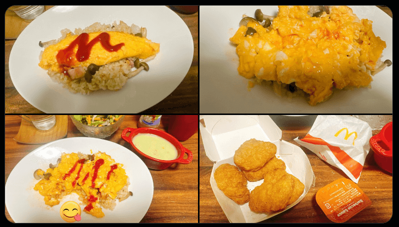 STARDOM 向後桃、オムライス作りに成功！「腹ペコウゴ、追加でマックも！」