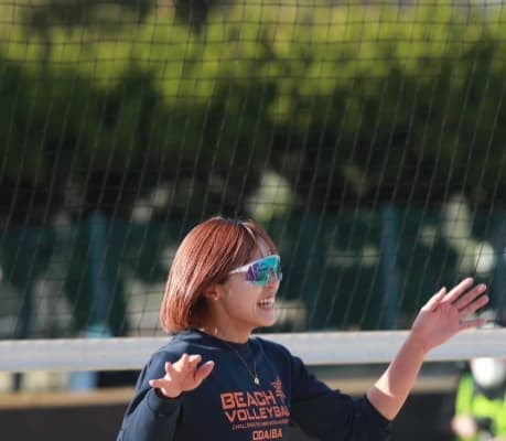 白幡亜美が試合中の躍動を公開！満面の笑みで好プレー！！