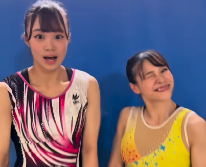 「二人とも可愛い！」ダブル美女体操選手、"バンバラバンDE・アクロバット演舞"の披露にファンメロメロ！「可愛くて楽しくてもう夢中」