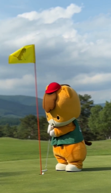 群馬ゆるきゃら・ぐんまちゃん、ゴルフ挑戦ムービー公開！気になるボールの行方は…