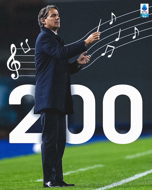 インテル監督のインザーギが史上最速でセリエA通算200勝を達成　アッレグリの記録を上回る