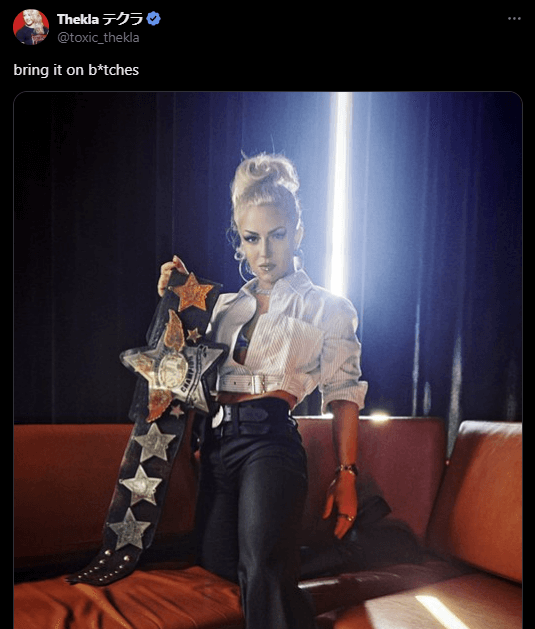 STARDOM Theklaの挑発ツイートが話題に！