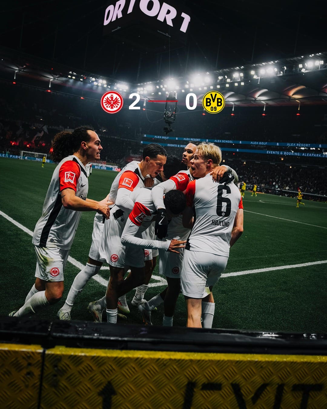 フランクフルトがドルトムントに勝利を飾り3連勝！一方ドルトムントはリーグ戦3連敗