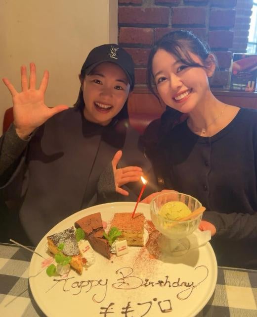 プロゴルファー三浦桃香、撮影後にサプライズ誕生日祝い！感謝と今年の抱負を語る