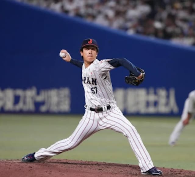 北山亘基、侍ジャパンでの公式戦デビュー写真を公開