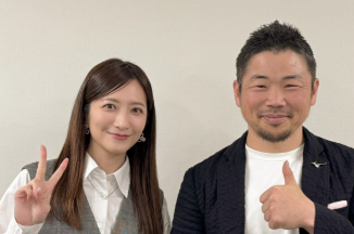 「豪華2ショット！」笹崎里菜、田中史朗と京都トークショーでラグビー談義