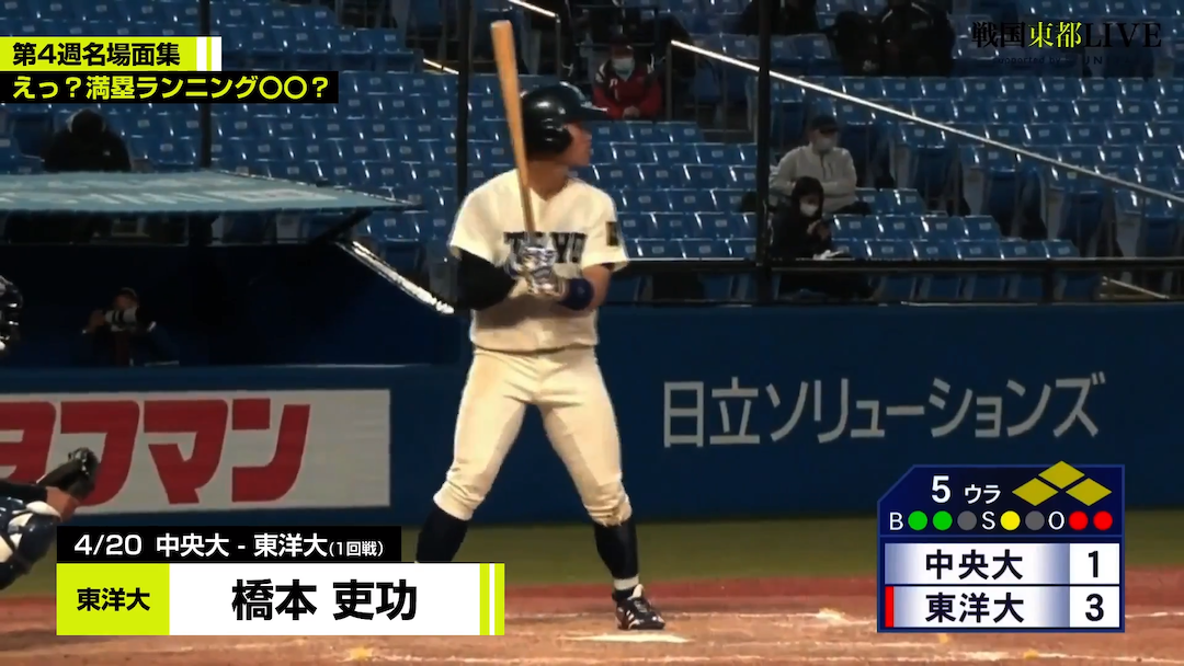 東都大学野球春季リーグ戦 第4週名場面集