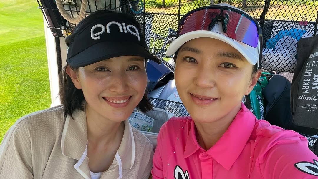 「北海道で奇跡の再会も！」橋本マナミ、プロアマ大会での“美ラウンド”が話題