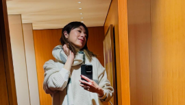 「春はもうすぐそこ！」高岡早紀、シンプルコーデで魅せる大人の余裕