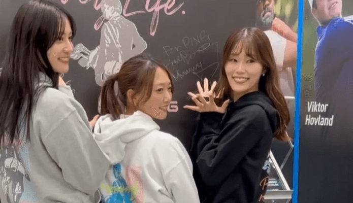 「めちゃくちゃ可愛い！」美女ゴルファー、”モデル＆ダンサー”との3Sを公開！ハート型をつくるムービーも大絶賛