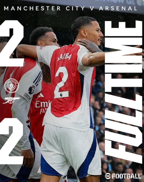 アーセナル アウェイでの首位決戦、主将不在、数的不利と逆境の中で勝ち点1を獲得！