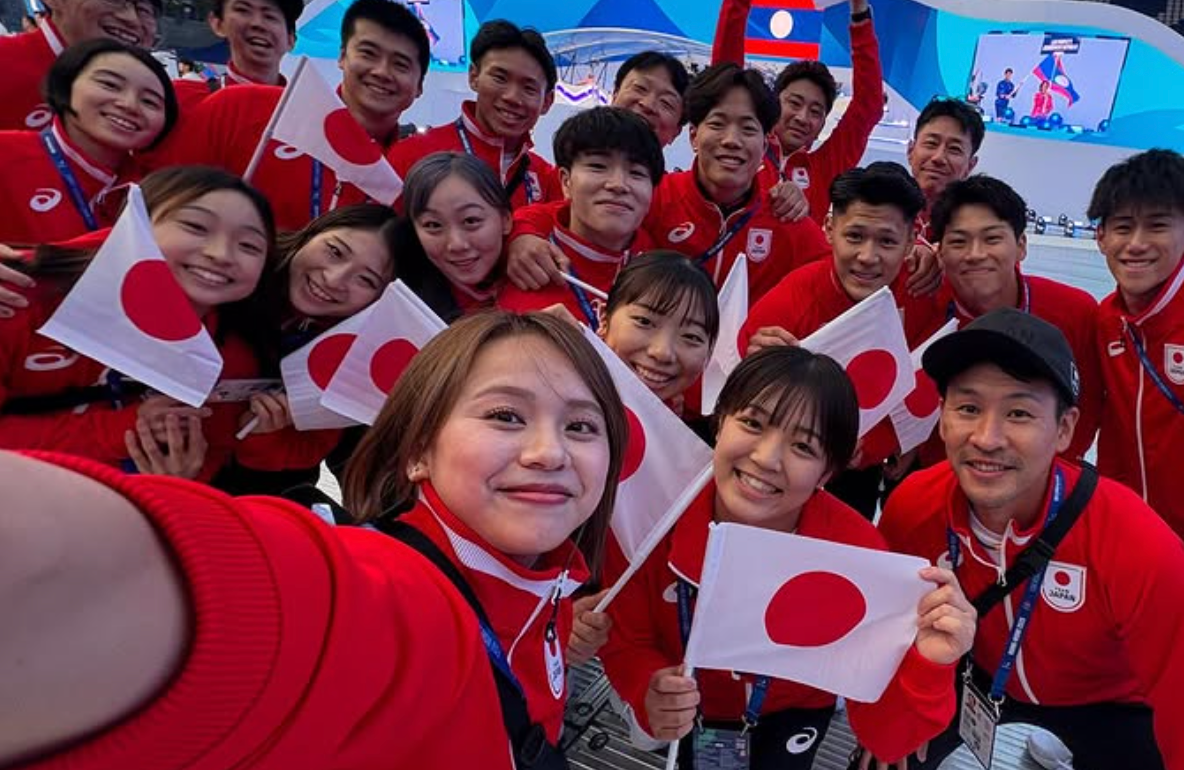 女子体操・芦川うらら、ユニバーシアード開会式で選手団にエール「笑顔溢れる試合に」