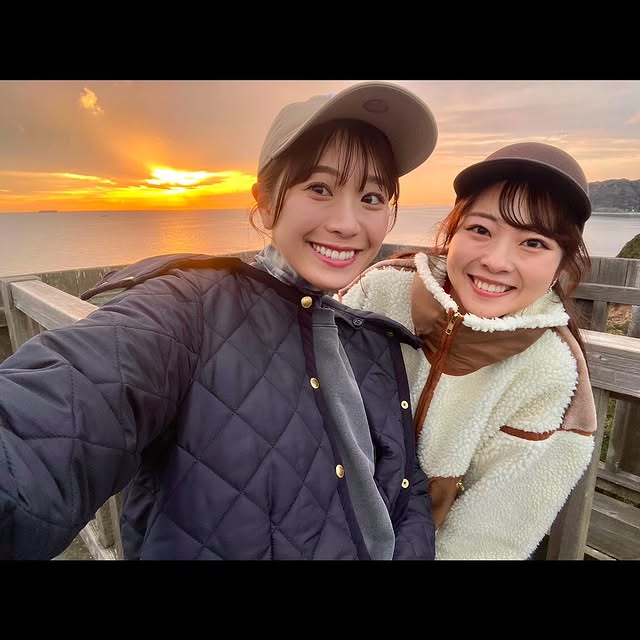 メ～テレ・小松﨑花菜アナ、東海テレビ篠田愛純アナと仲良しドライブへ！美人アナ2Sが話題