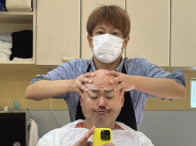 クロちゃん、美容に本気！アロマフェイシャル＆ヘッドスパで「もっと綺麗になるしん！」