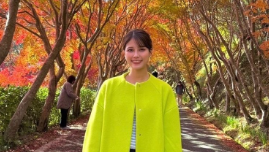鈴木瑠梨アナ、愛媛紅葉巡りで秋の魅力を満喫！