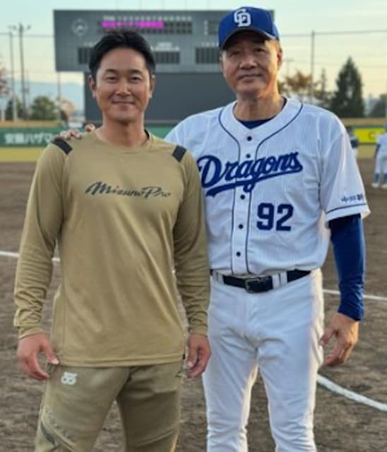 銀次　与田剛と野球教室に参加「野球に真摯に取り組む子供達は素晴らしかったです！」