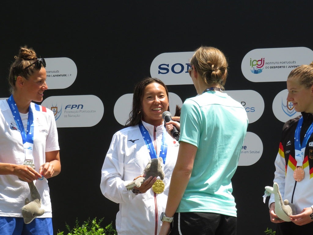 苦しんだ初日から金メダルの最終日へ　オープンウォーター・ワールドカップ　セチュバル大会