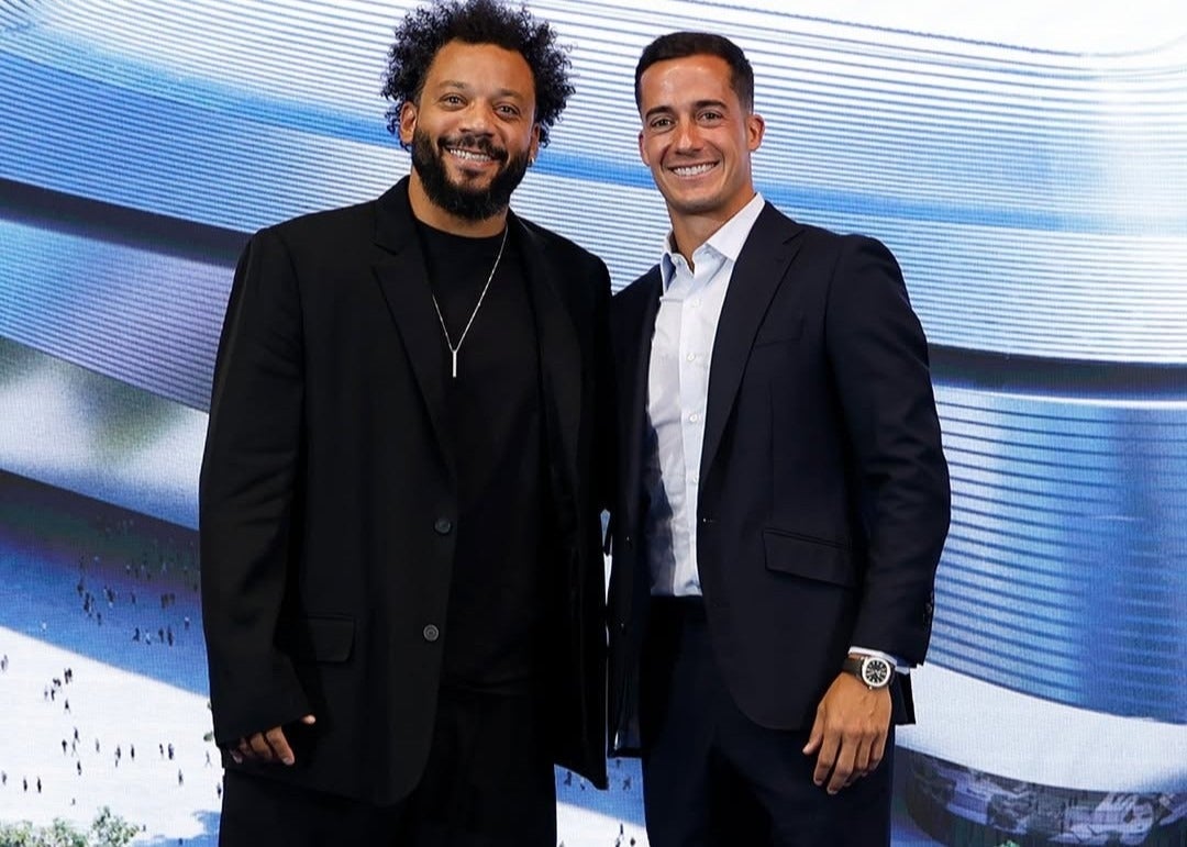 マルセロが旧友ルーカス・バスケスのレアル退団セレモニーに参加！かつての名サイドバック2ショットにファン感激