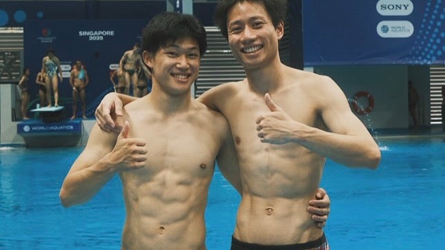 玉井陸斗、世界水泳個人戦に向け気合十分！？「頑張りゃす」シンクロ8位を報告！