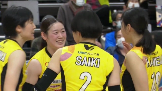 Ｖリーグ女子　トヨタ車体クインシーズ vs. 岡山シーガルズ 2022/1/22【ハイライト】