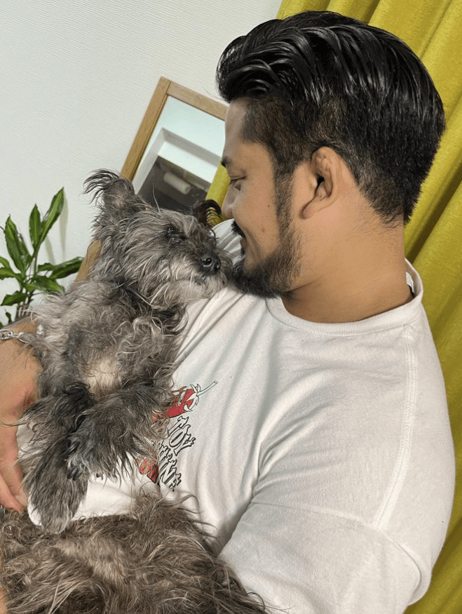 芦野祥太郎、愛犬「芦野 空」の17歳誕生日を祝福！