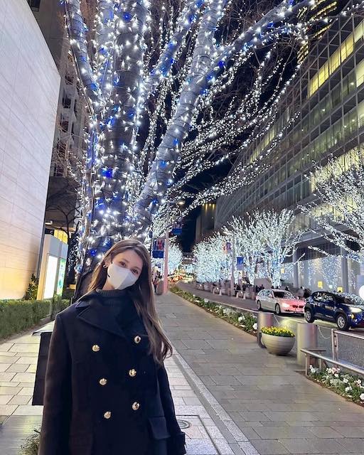 ダレノガレ明美がイルミネーションへ✨ 「滞在時間3分でしたが」