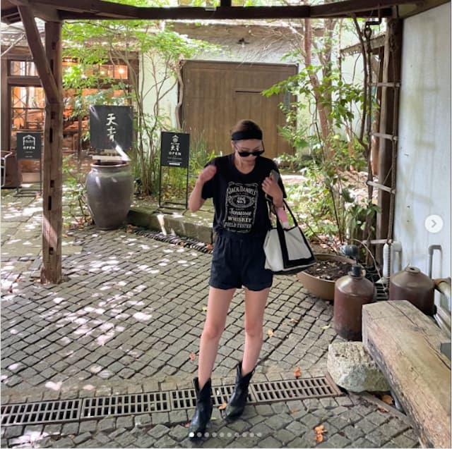 木下優樹菜が旅行を満喫