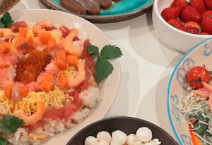 アンガールズ山根、ひな祭り料理に挑戦！娘との微笑ましいひととき！