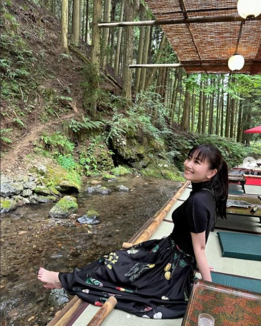 川床でインスタ投稿の大塚愛「気持ちいいぃぃぃ」にファンも涼しさ共有