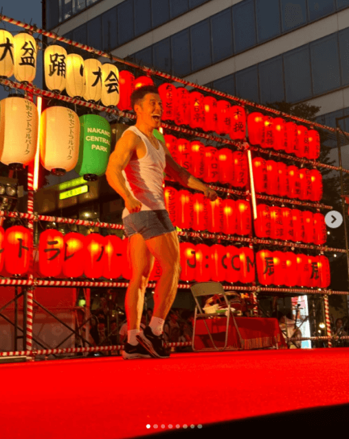 「盆ジョヴィ‼️」なかやまきんに君が盆踊りに“あの曲”で参戦したことを報告！